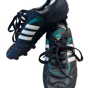 Adidas Diego Black and White Logo Soccer Cleats